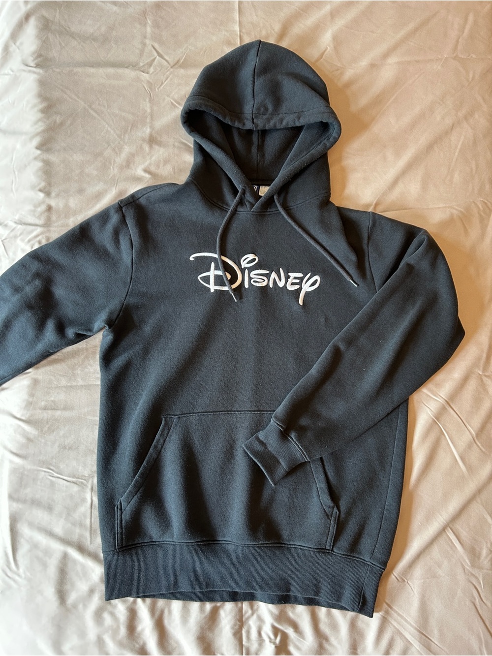 H&M Black Disney Logo Pullover Hoodie